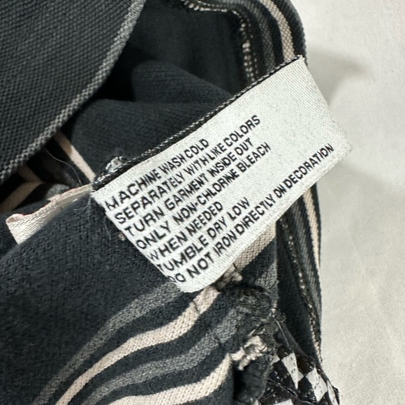 2000s ECKO EMBROIDERED POLO LARGE BLACK RHOMBUS STRIPED - Picture 11 of 15